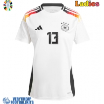 Germany Thomas Muller #13 Replica Home Shirt Ladies Euro 2024 Short Sleeve